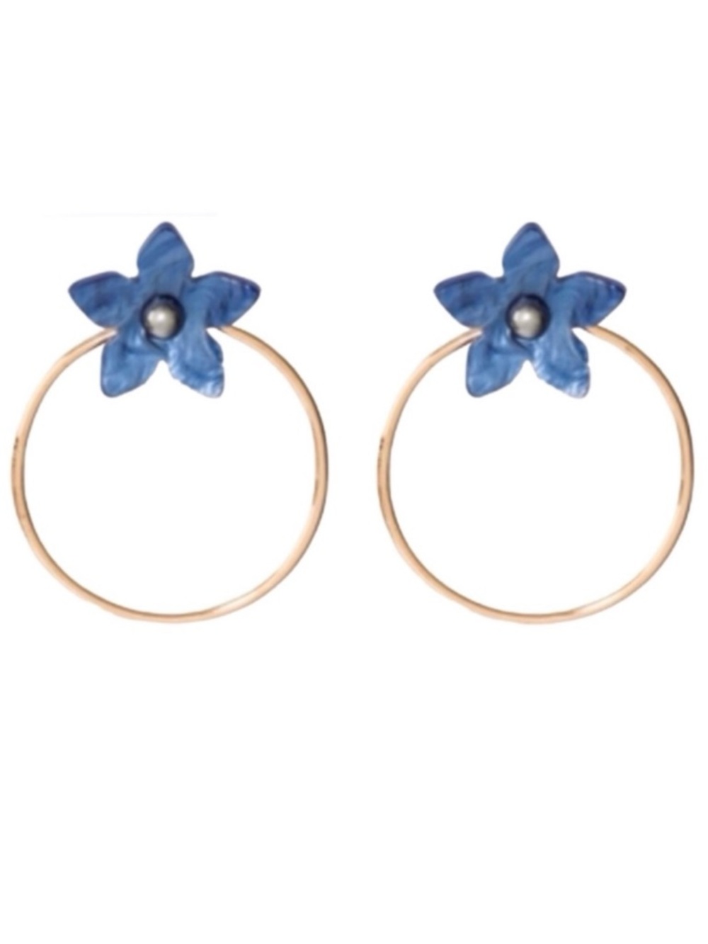 SugarFix Flower Hoop Stud Earrings (NWOT)